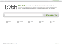 Tablet Screenshot of cloud.iobit.com