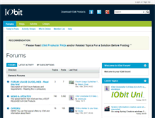 Tablet Screenshot of forums.iobit.com
